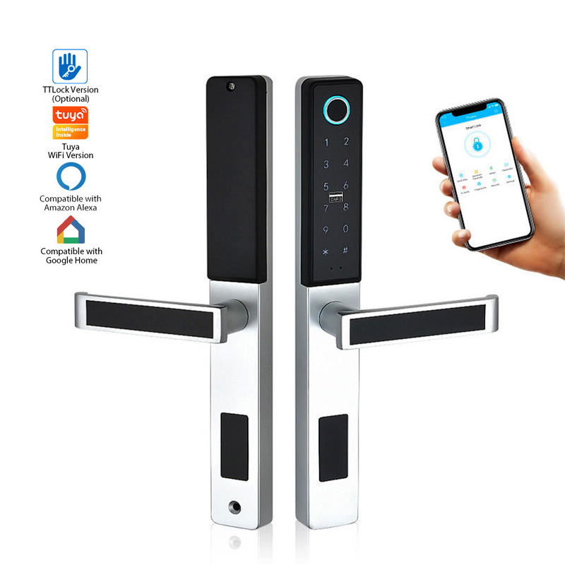 Porte de haute sécurité Smart Lock Sonnette Tuya App Chambre d'usage à domicile Verrouillage électronique de porte coloré