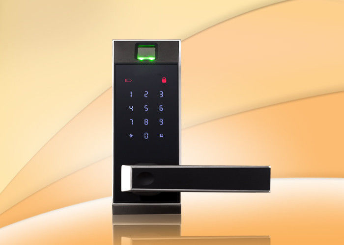 Serrure de porte biométrique d'entrée d'empreinte digitale de verrou simple de 54MM avec l'invite de voix